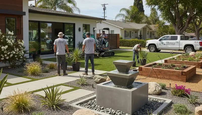 Long Beach, CA landscaping service for residential and commercial outdoor property maintenance
