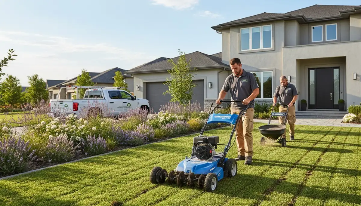 Professional lawn aeration service in Long Beach, CA for healthier grass and compacted soil care