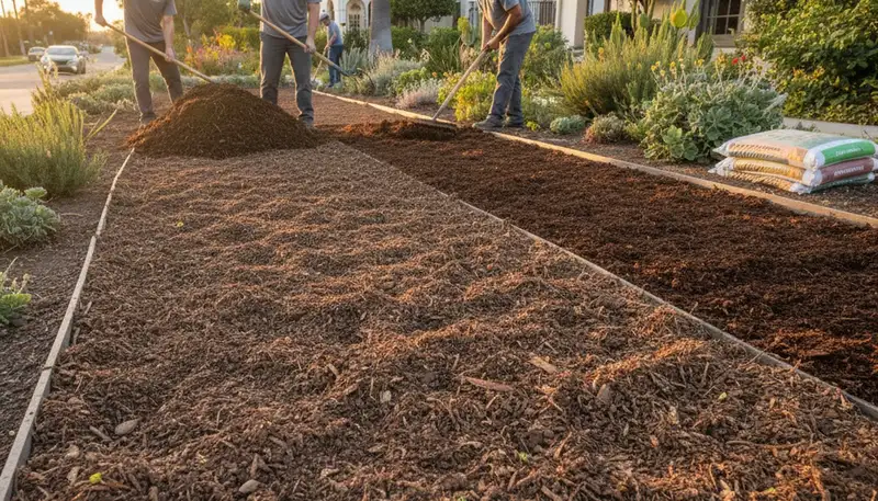 Applying organic compost and soil amendments for healthy landscaping in Long Beach, CA