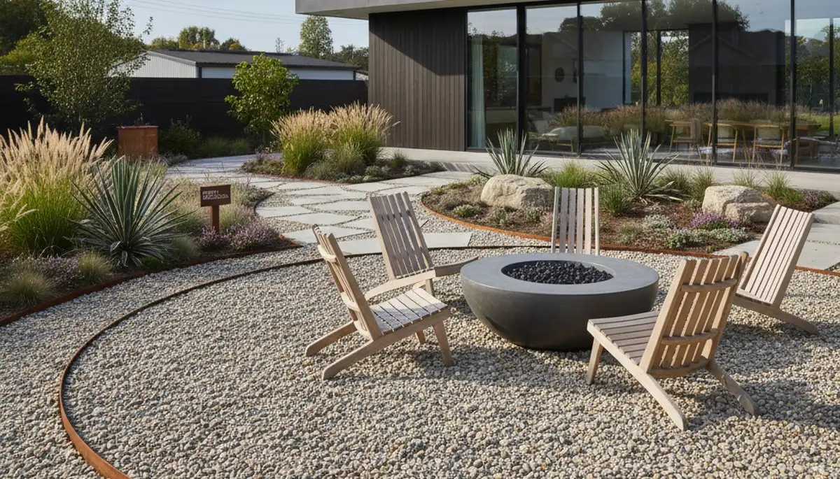 Pea gravel installation in Long Beach, CA for drainage, pathways, and ground cover